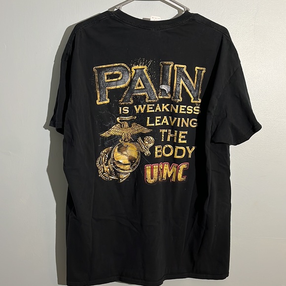 USMC Pain is Weakness Leaving The Body Tee - Picture 3 of 4